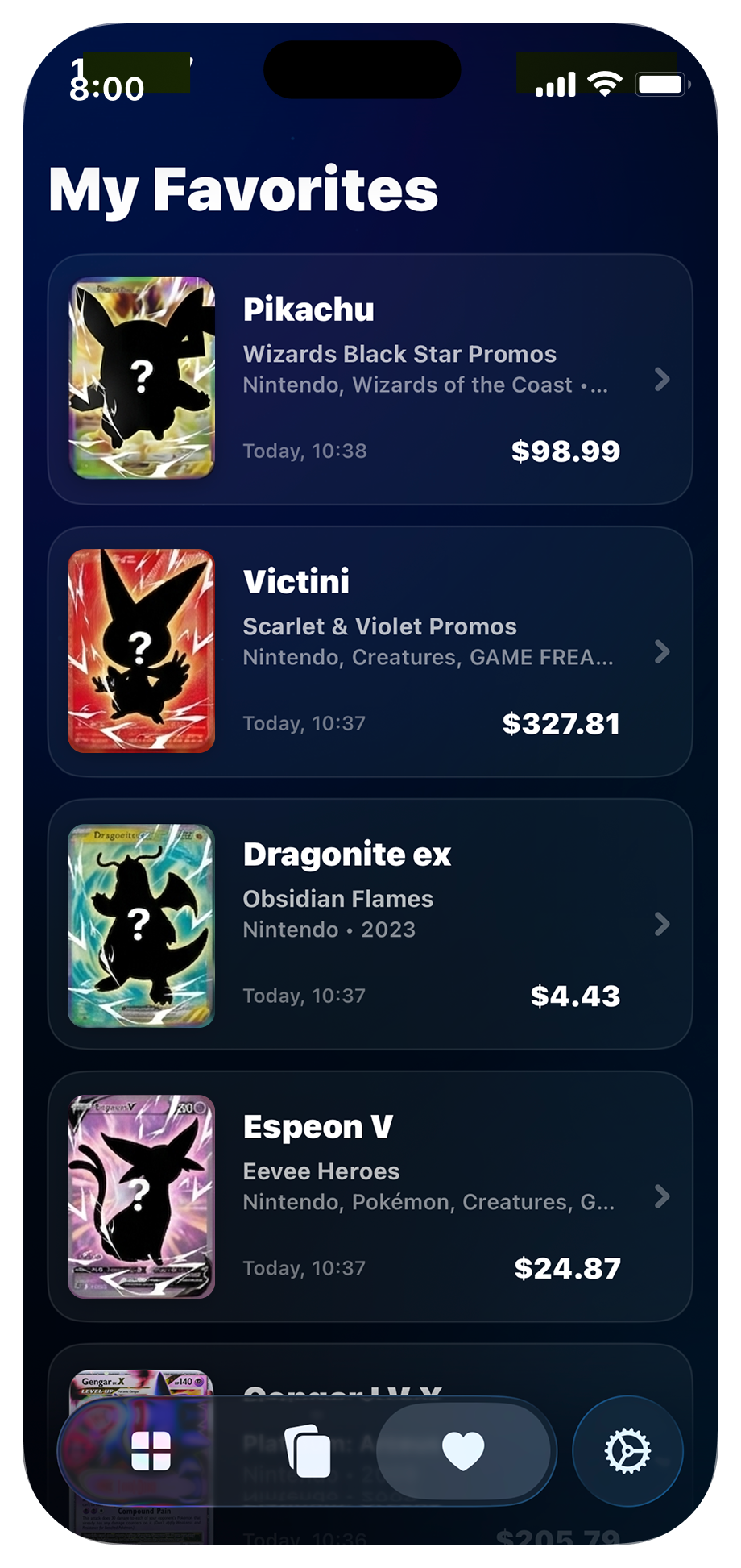 TCGLens — Build your card collection